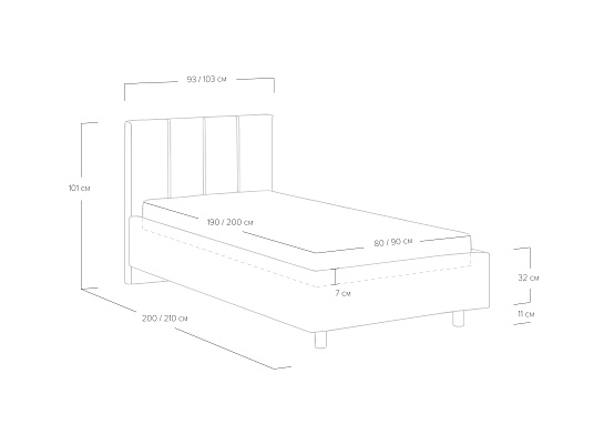 Кровать Prato